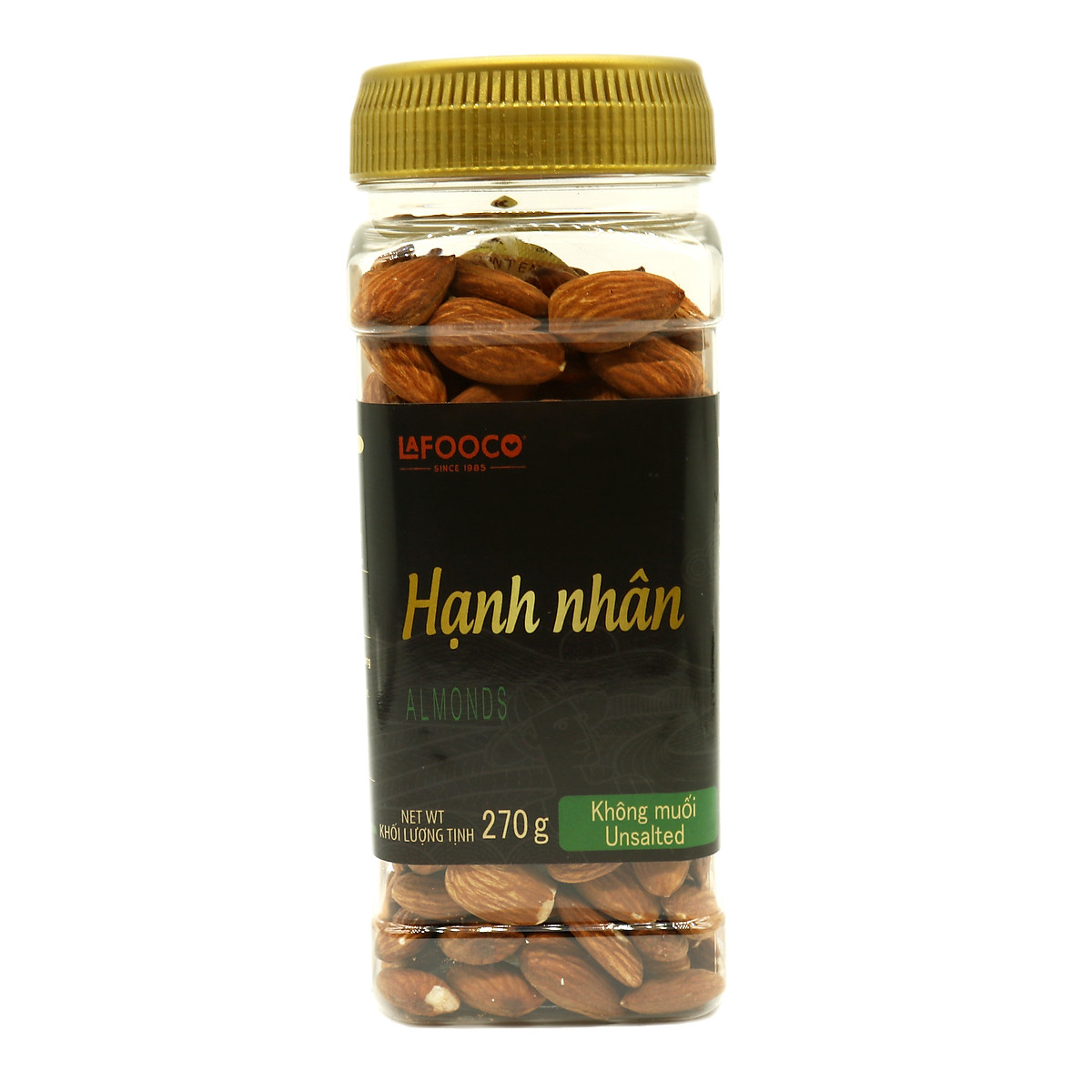 Hạt Hạnh Nhân Mỹ Rang Không Muối Dinh Dưỡng 270g LAFOOCO Unsalted Almond