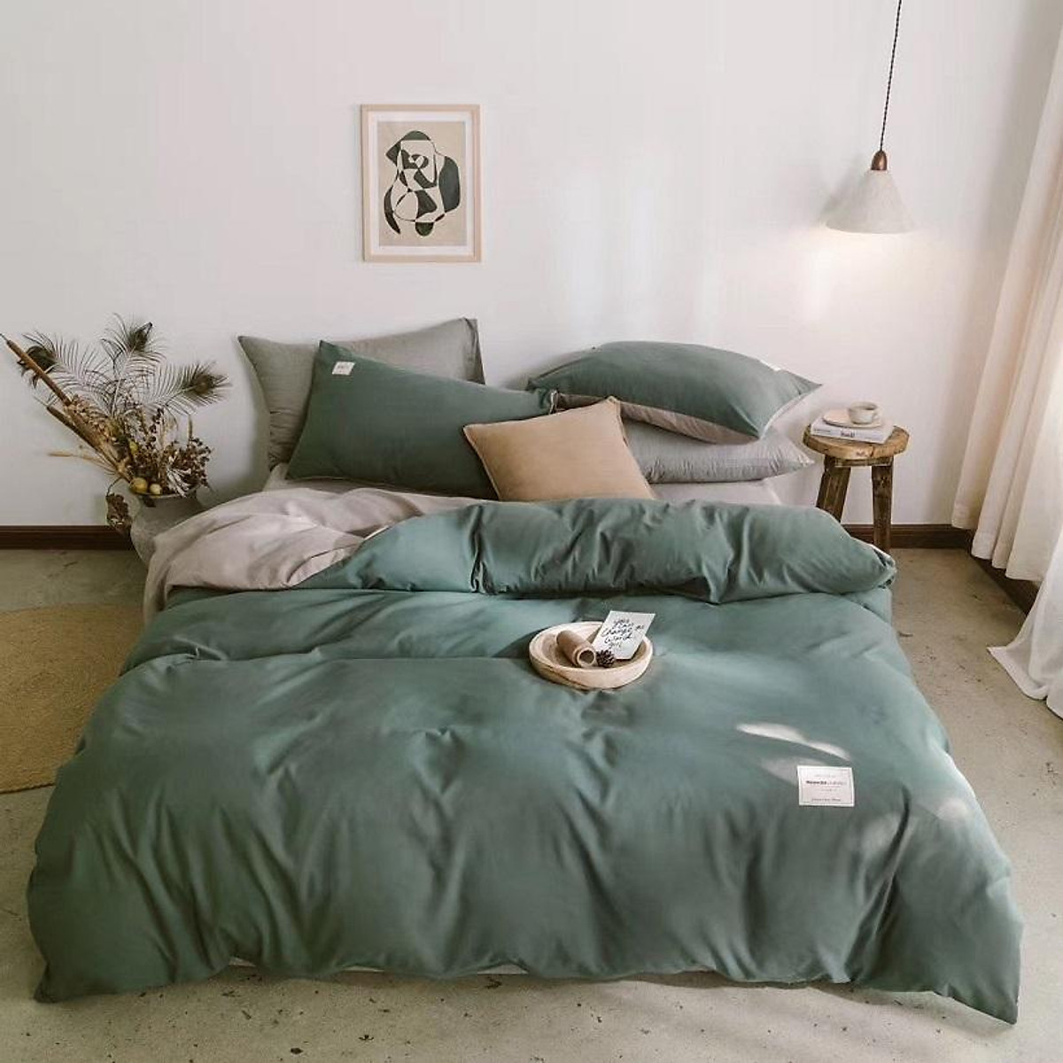 Bộ chăn ga giường Lidaco cotton Tici cao cấp (Nhiều mẫu lựa chọn)