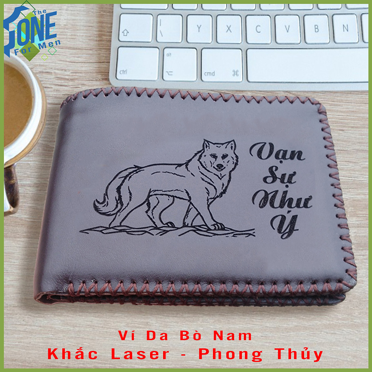 Mua [VID01] Ví Nam Da Bò Khắc Tên | Bóp Nam Da Bò Khắc Chữ | Ví Da ...