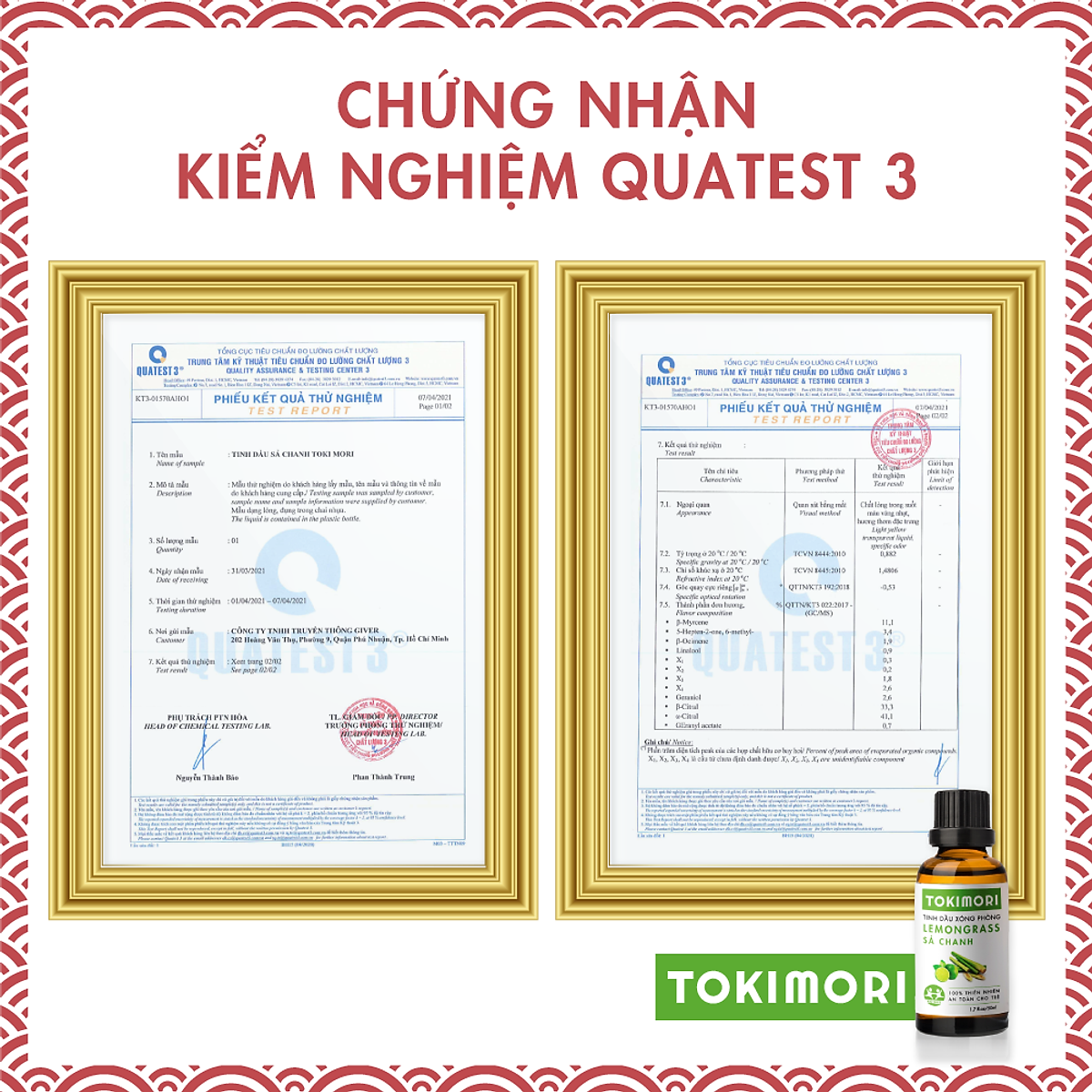 Tinh Dầu Sả Chanh TOKIMORI Xuất Khẩu Nhật Bản (50ml) 100% Thiên Nhiên, An Toàn Cho Trẻ, Xông Phòng, Khử Mùi, Kháng Khuẩn, Đuổi Muỗi, Giải Cảm
