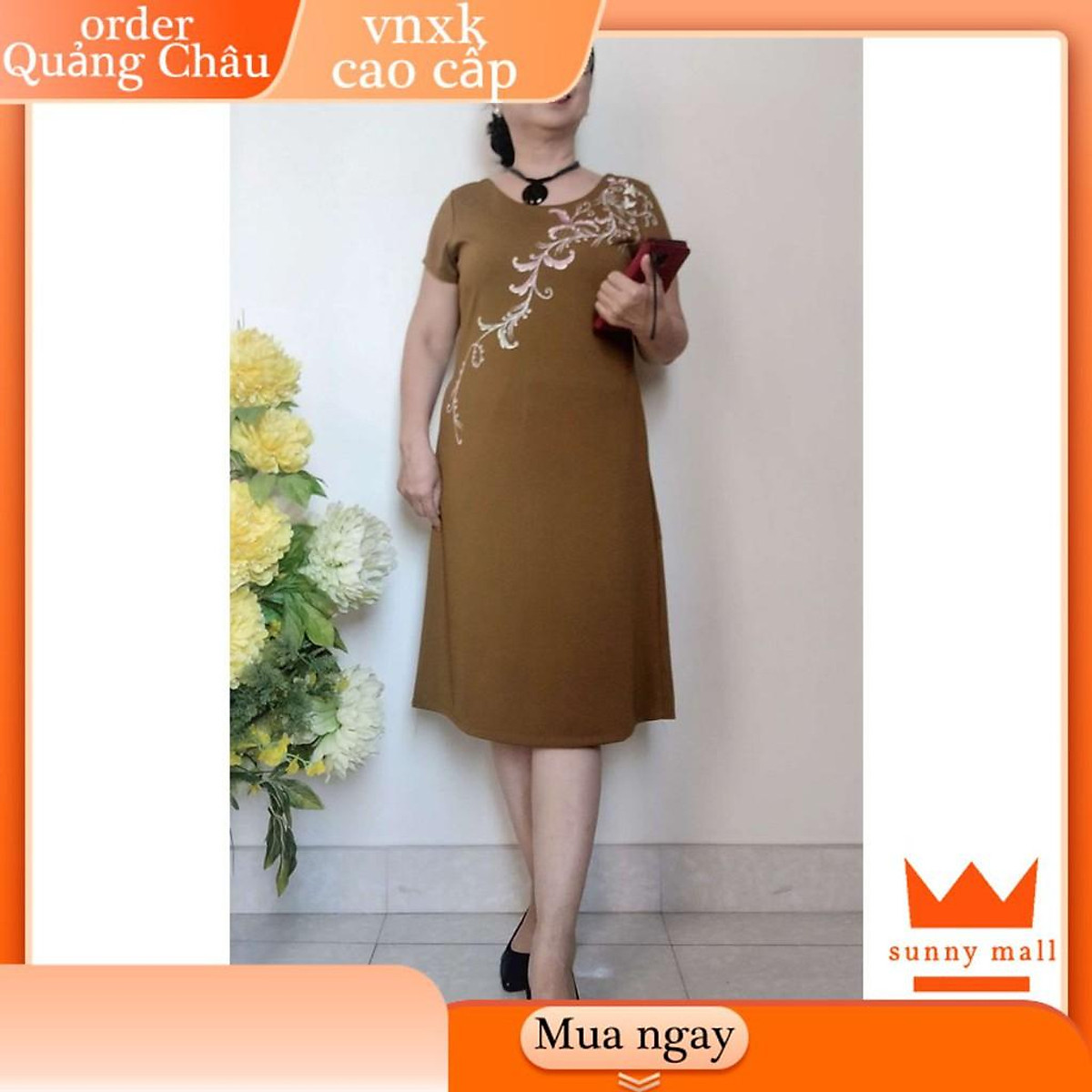 Mua Váy Đầm Trung Niên Vẽ Tay Vải Umi Form Suông Bigsize Tặng Mẹ Cao Cấp Rẻ  Đẹp Đầm Xinh Giá Tốt | Tiki