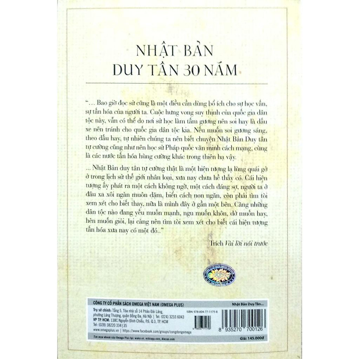 Sách - Nhật Bản duy tân 30 năm (Tái bản 2018)