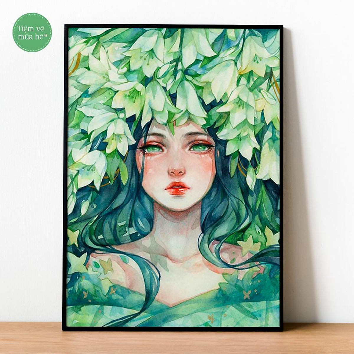 Mua Tranh Số Hóa - Cô Gái Và Hoa Loa Kèn Đã Căng Khung 40X50Cm 27 Màu Tại  Tiệm Vẽ Mùa Hè