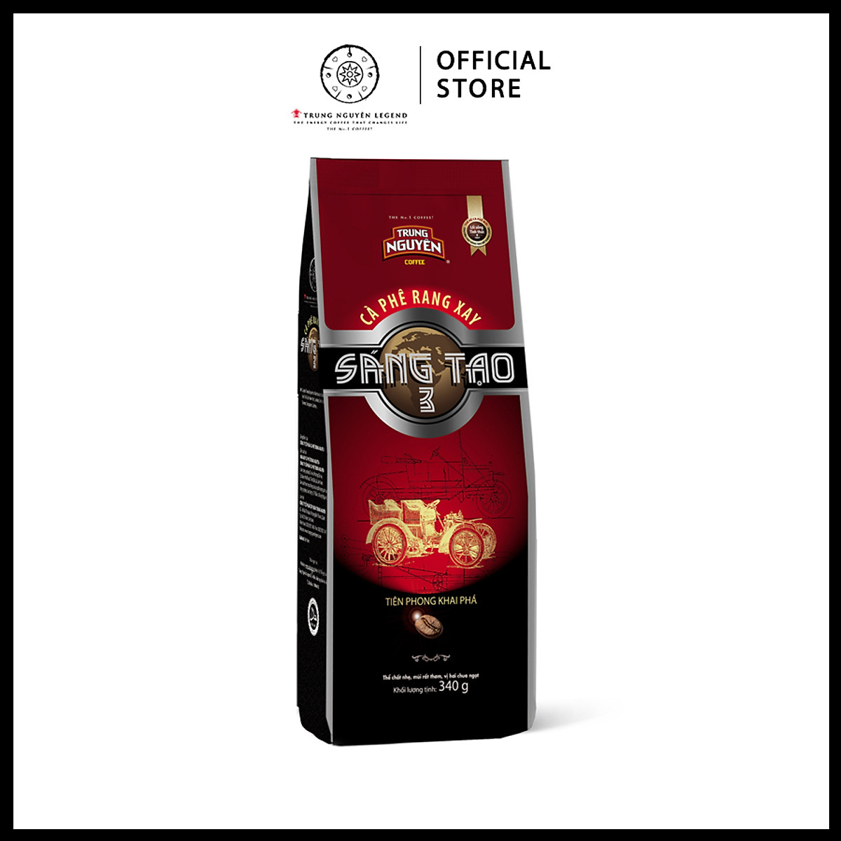 Trung Nguyên Legend - Cà phê rang xay Sáng tạo 3 - Bịch 340gr