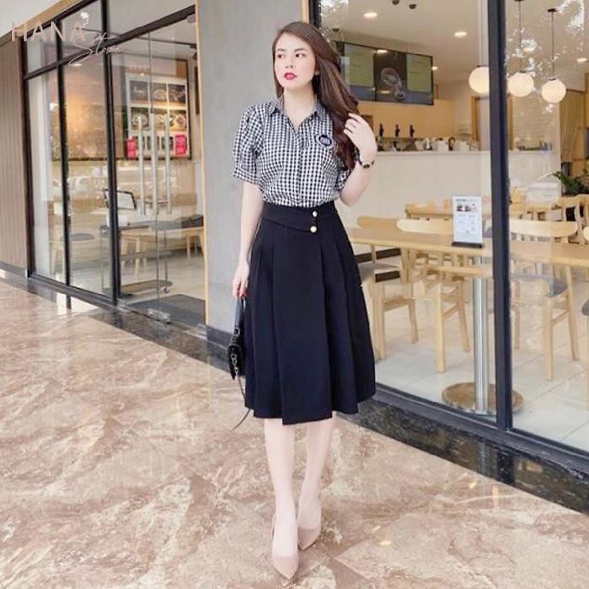 Mua Chân váy xòe xếp ly dáng dài phối 2 cúc - Chân váy đen xoè dài vải tuyết mưa đẹp - Mặc đi làm công sở đi chơi cực xinh | Tiki Mua Chân Váy Xòe Xếp Ly Dáng Dài Phối 2 Cúc - Chân Váy Đen Xoè Dài Vải Tuyết Mưa Đẹp - Mặc Đi Làm Công Sở Đi Chơi Cực Xinh | Tiki