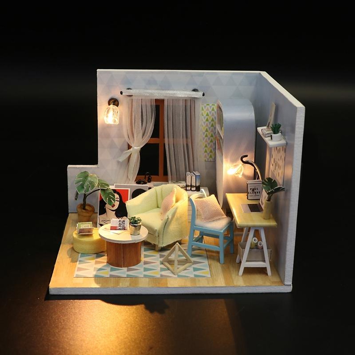 Mô hình 3D thiết kế nội thất căn hộ chung cư 100m2 3 phòng ngủ NT16601   Phần 1