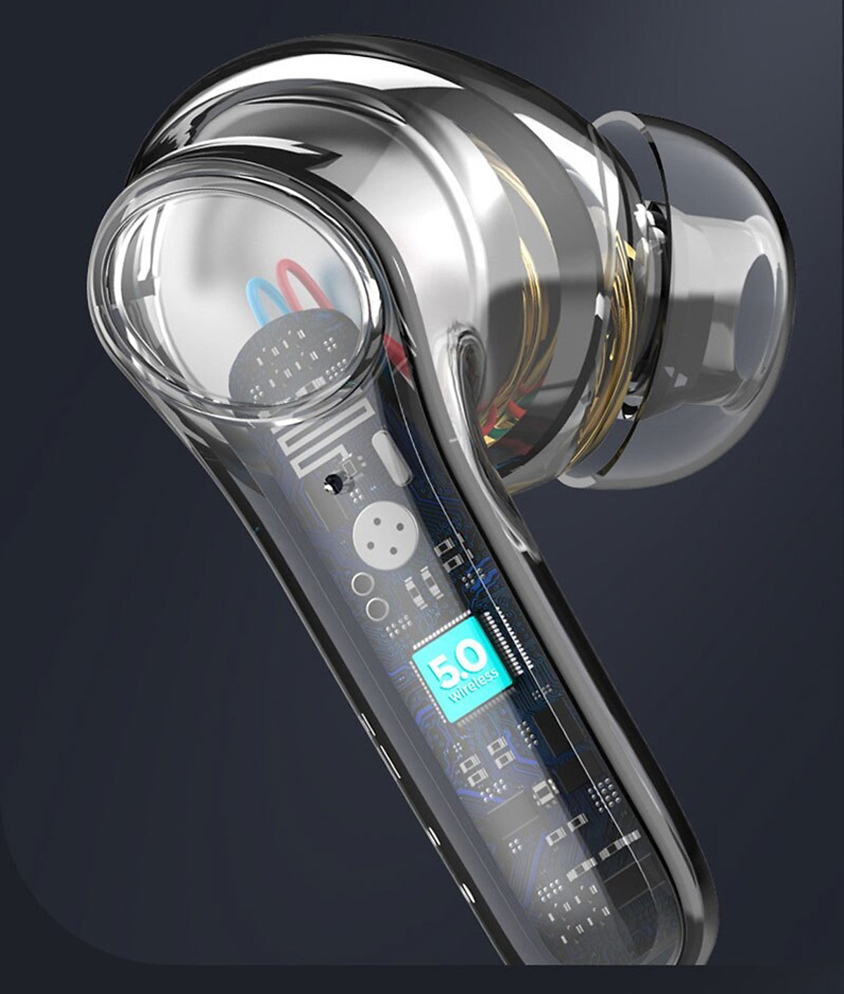 Tai nghe bluetooth nhét tai chống ồn cao cấp V5.0 chính hãng dùng cho iPhone Samsung OPPO VIVO HUAWEI XIAOMI tai nghe không dây Hàng Chính Hãng PKCB