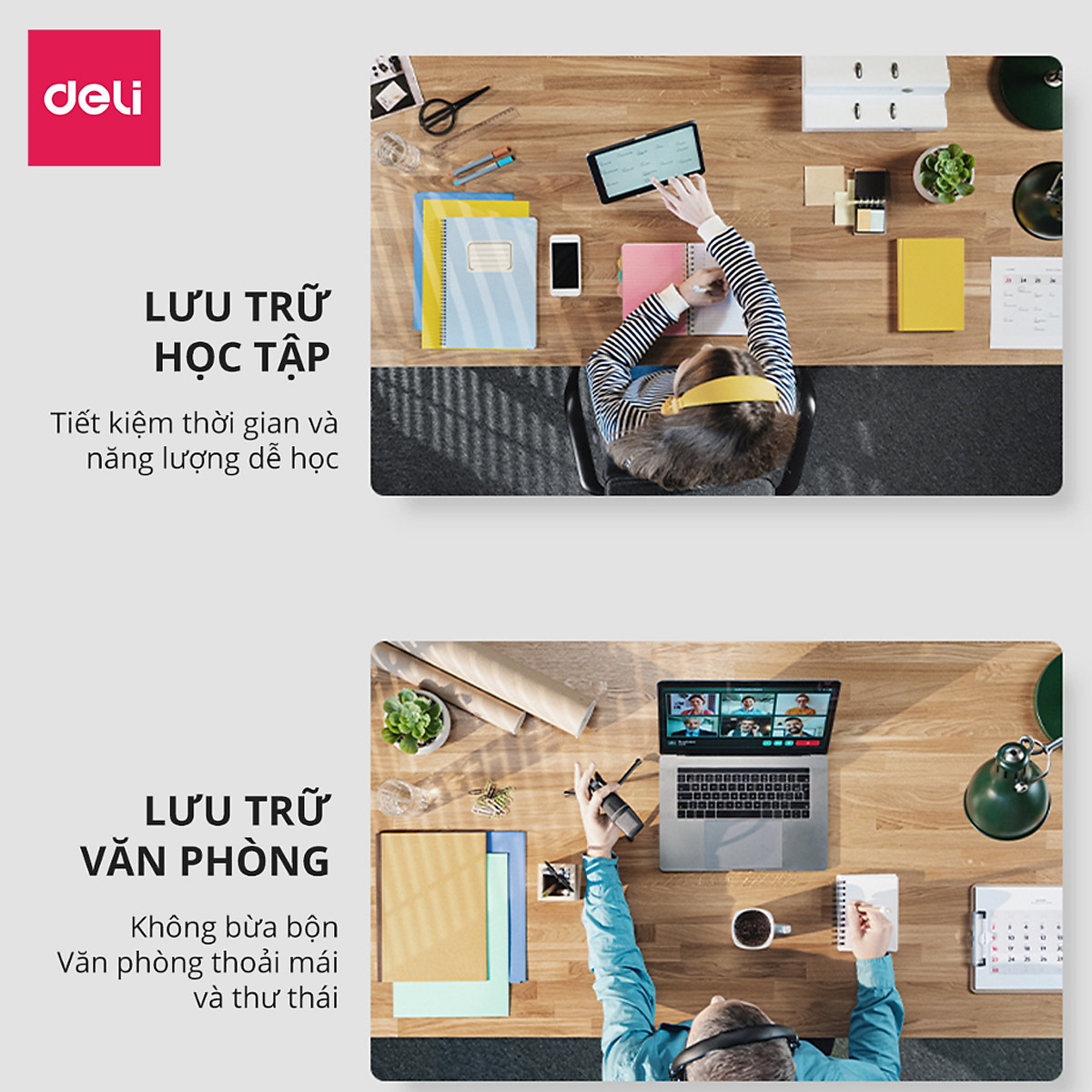 Cặp Túi Đựng Tài Liệu A4 Deli File Đựng Tài Liệu Hồ Sơ 8 Ngăn Túi Hồ Sơ Văn Phòng File Lưu Trữ Đa Năng Nhiều Màu Pastel