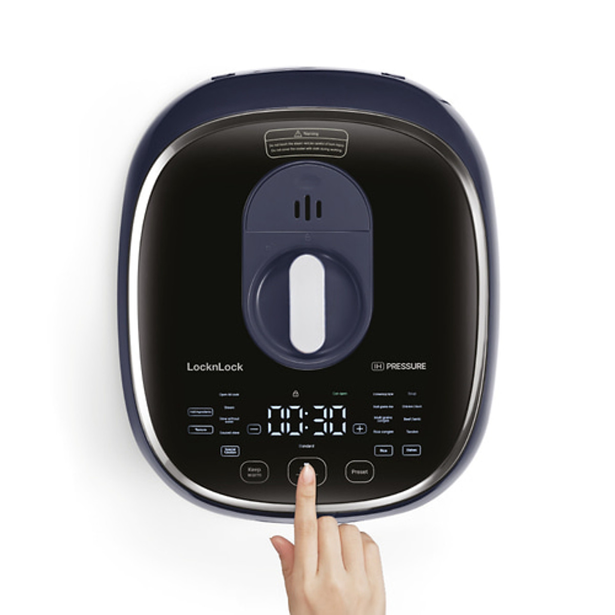 Nồi cơm điện cao tần Locknlock IH pressure rice cooker EJR526GRY (1.8 Lít)- Hàng chính hãng