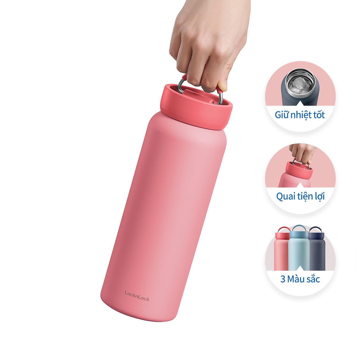 Bình giữ nhiệt bằng thép không gỉ LocknLock Jumbo Tumbler LHC4300 900ML