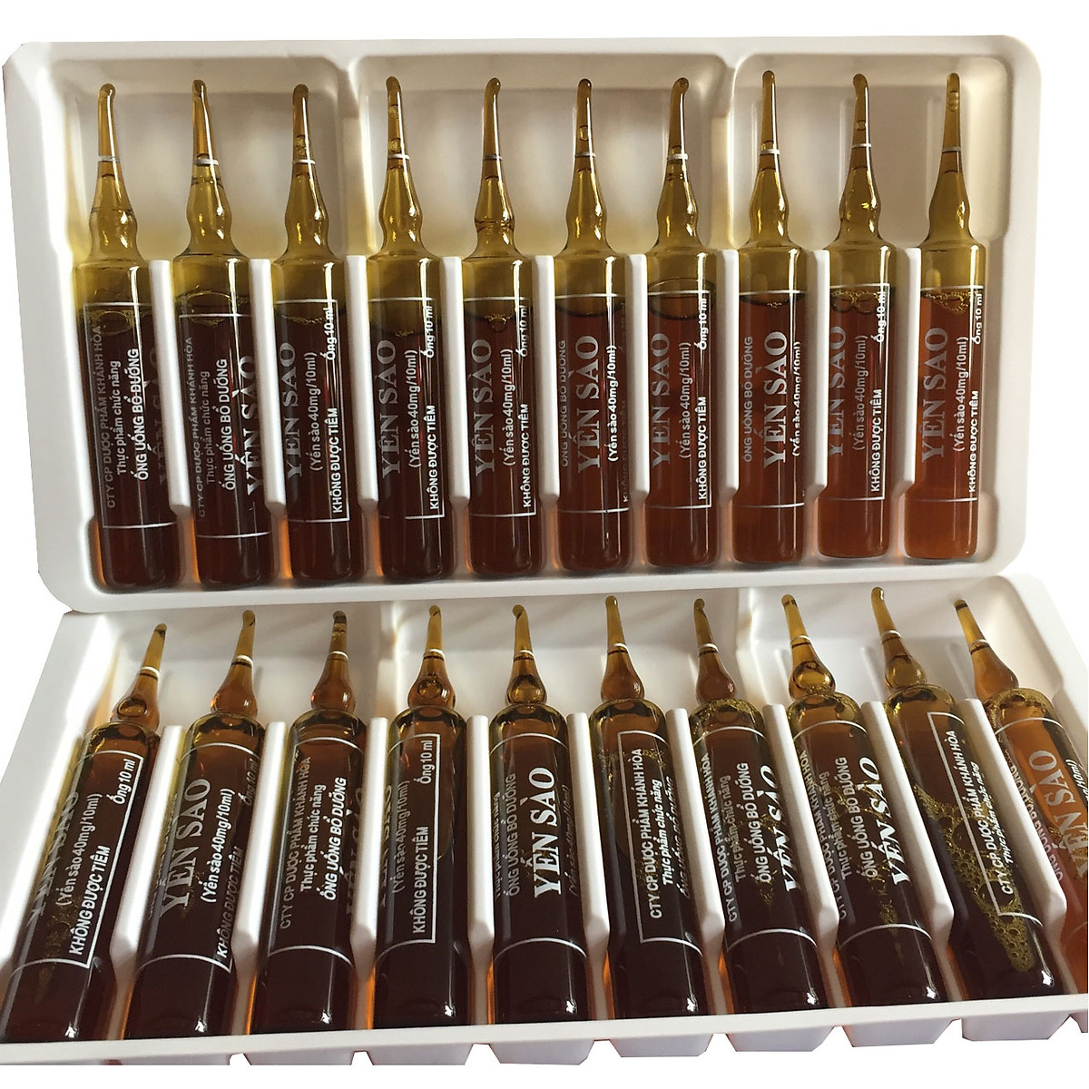 Combo 2 hộp Ống yến sào Khánh Hòa (20 ống x 10ml)