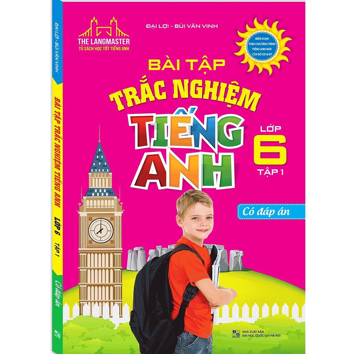 Sách - The langmaster - Bài tập trắc nghiệm tiếng Anh lớp 6 tập 1 - có đáp án