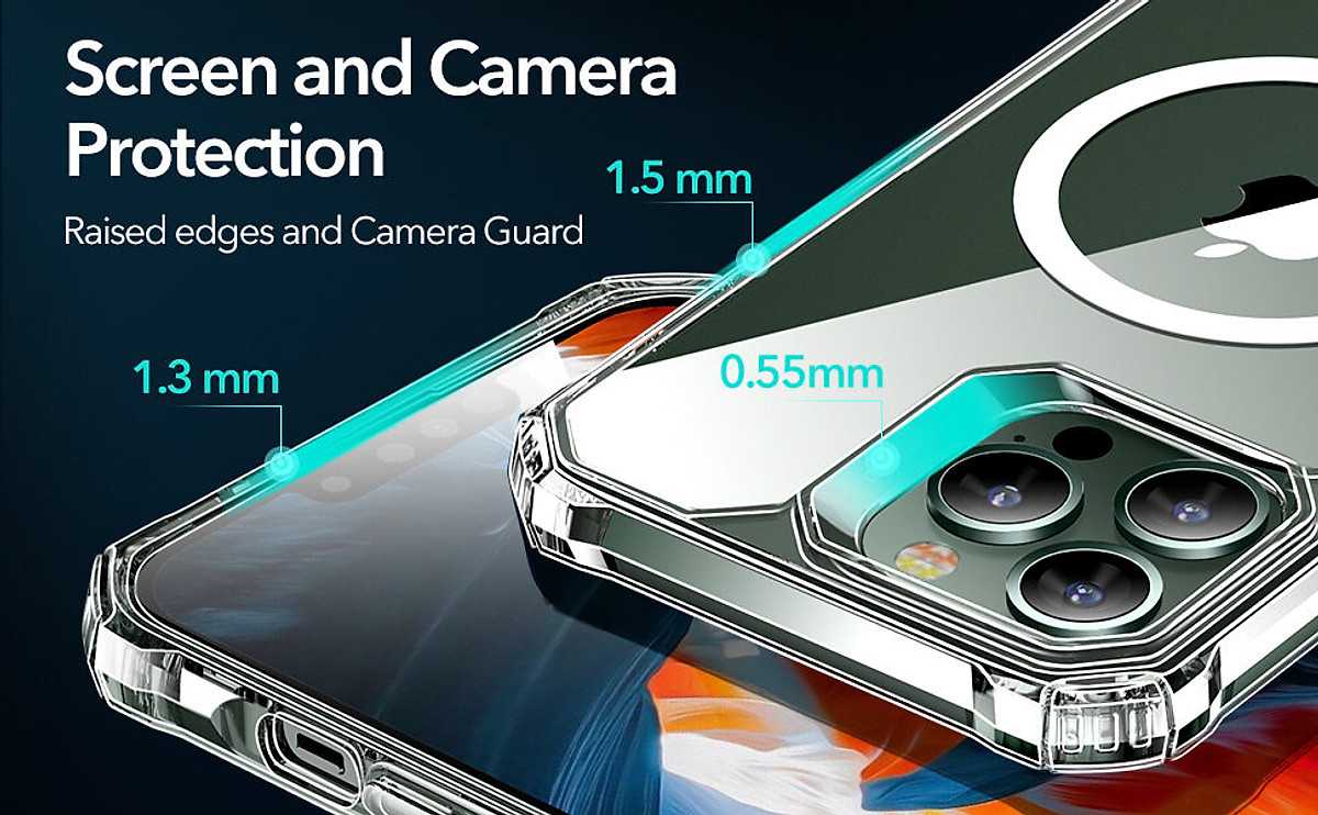 Ốp Lưng ESR Mag- safe Air Armor Clear dành cho iPhone 13 / 13 Pro / 13 Pro Max - Hàng Chính Hãng