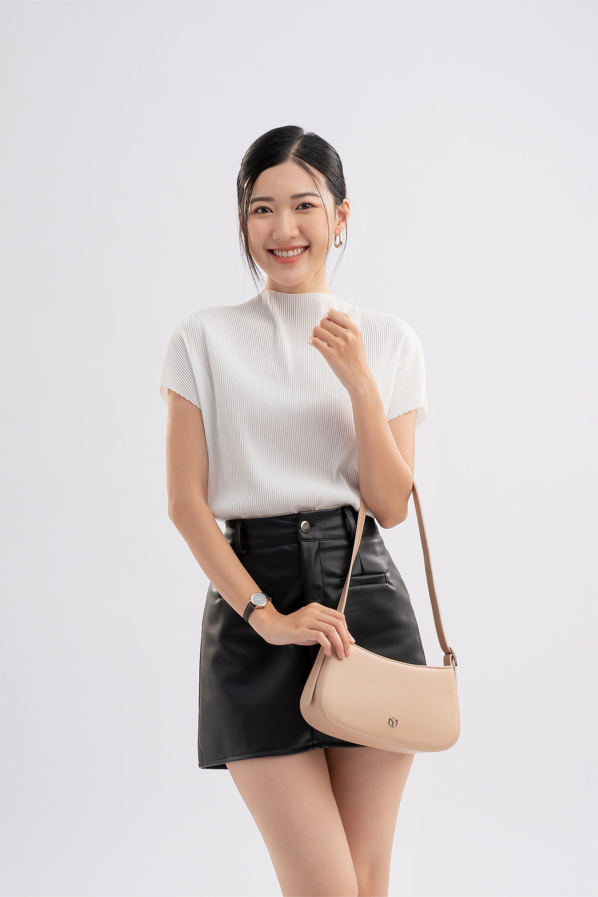 Túi xách đeo vai da nữ kiểu dáng basic YUUMY Seasand YN228