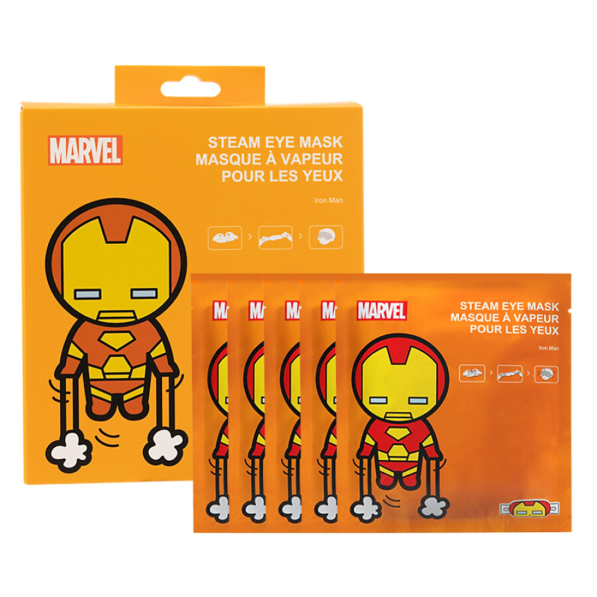Mua MINISO Marvel Hot Compression Steam Eye Mask 5's Pack Hot Eye Compression Unisex Iron Man