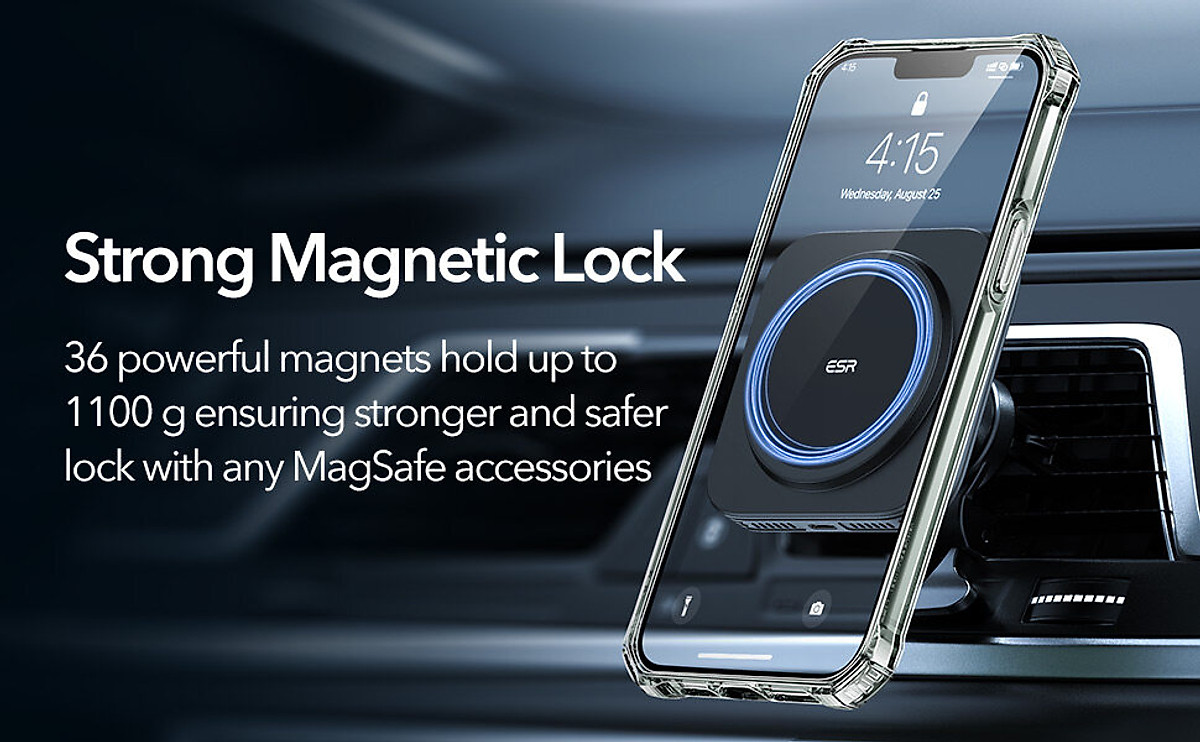 Ốp Lưng ESR Mag- safe Air Armor Clear dành cho iPhone 13 / 13 Pro / 13 Pro Max - Hàng Chính Hãng