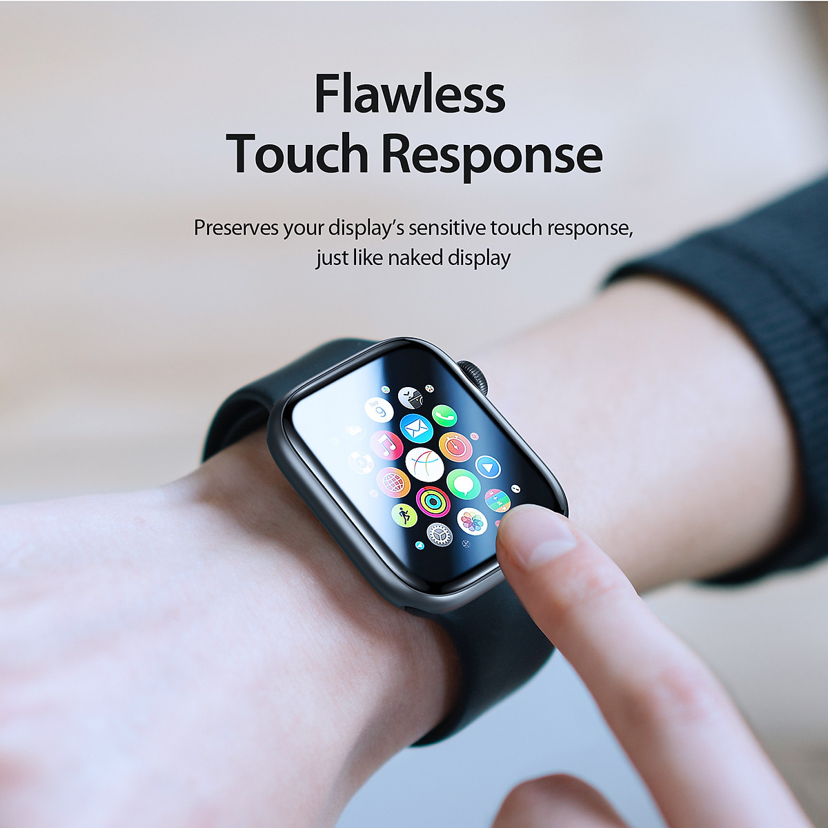 Bộ 2 Miếng Dàn Màn Hình PMMA Dành Cho Apple Watch 10/ 9 / 8 / 7 / 6 / 5 / 4 / SE / SE 2, Dux Ducis, chống vân tay_ Hàng chính hãng