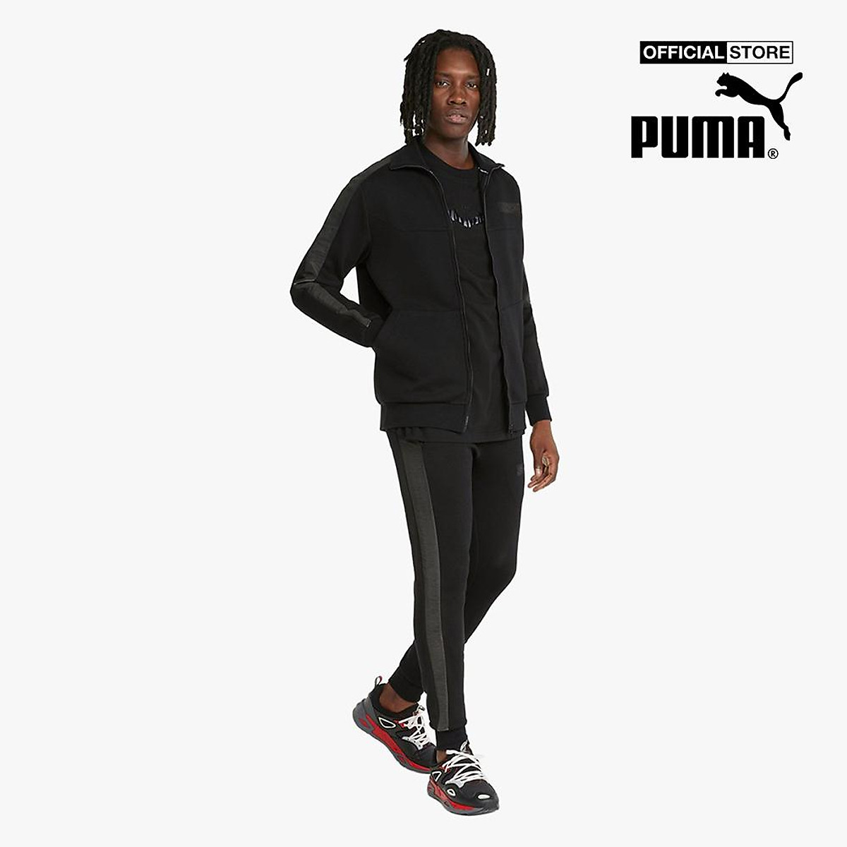 PUMA - Áo khoác nam cổ trụ phối zip Puma x Batman T7 534721-01 - Áo khoác  gió