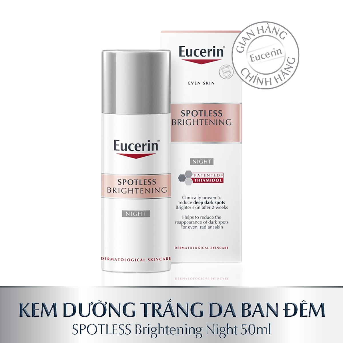 Kem dưỡng đêm giảm thâm nám & sáng da Eucerin Spotless Brightening 50ml