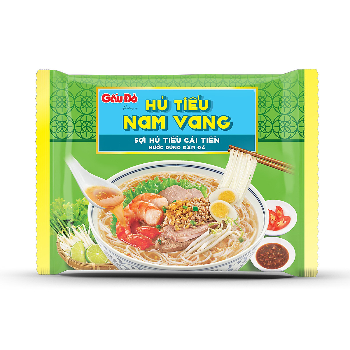 Thùng 30 Gói Hủ Tiếu Nam Vang Gấu Đỏ 68g