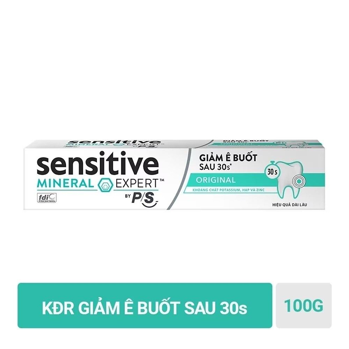 Kem Đánh Răng P/S Sensitive Mineral Expert Original Chăm Sóc Chuyên Sâu 100g
