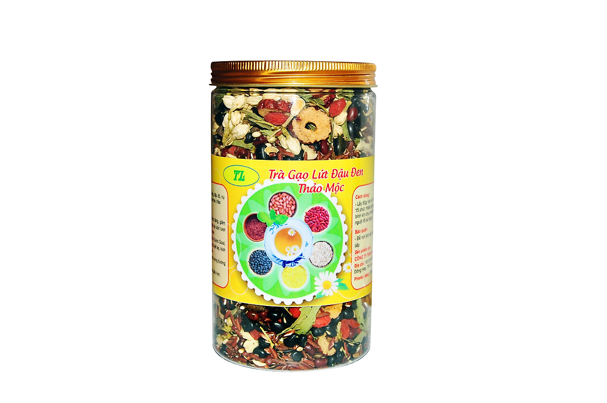 Trà gạo lứt đậu đen - (Thanh nhiệt, mát gan, lợi sữa, an thần và ngủ ngon ) - 500gr