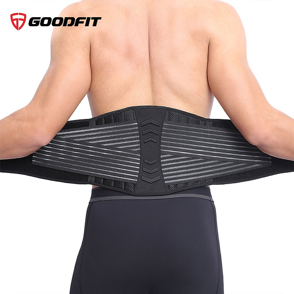 Đai lưng tập gym,đai bảo vệ cột sống chống đau lưng 2 dây nén GoodFit GF722WS