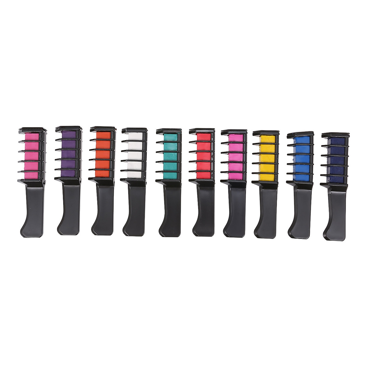 Mua 10 Colors Hair Chalk Comb Hair Dye Temporary Hair Color Stick Non-Toxic  Salon Diy Hair Dyeing Tool