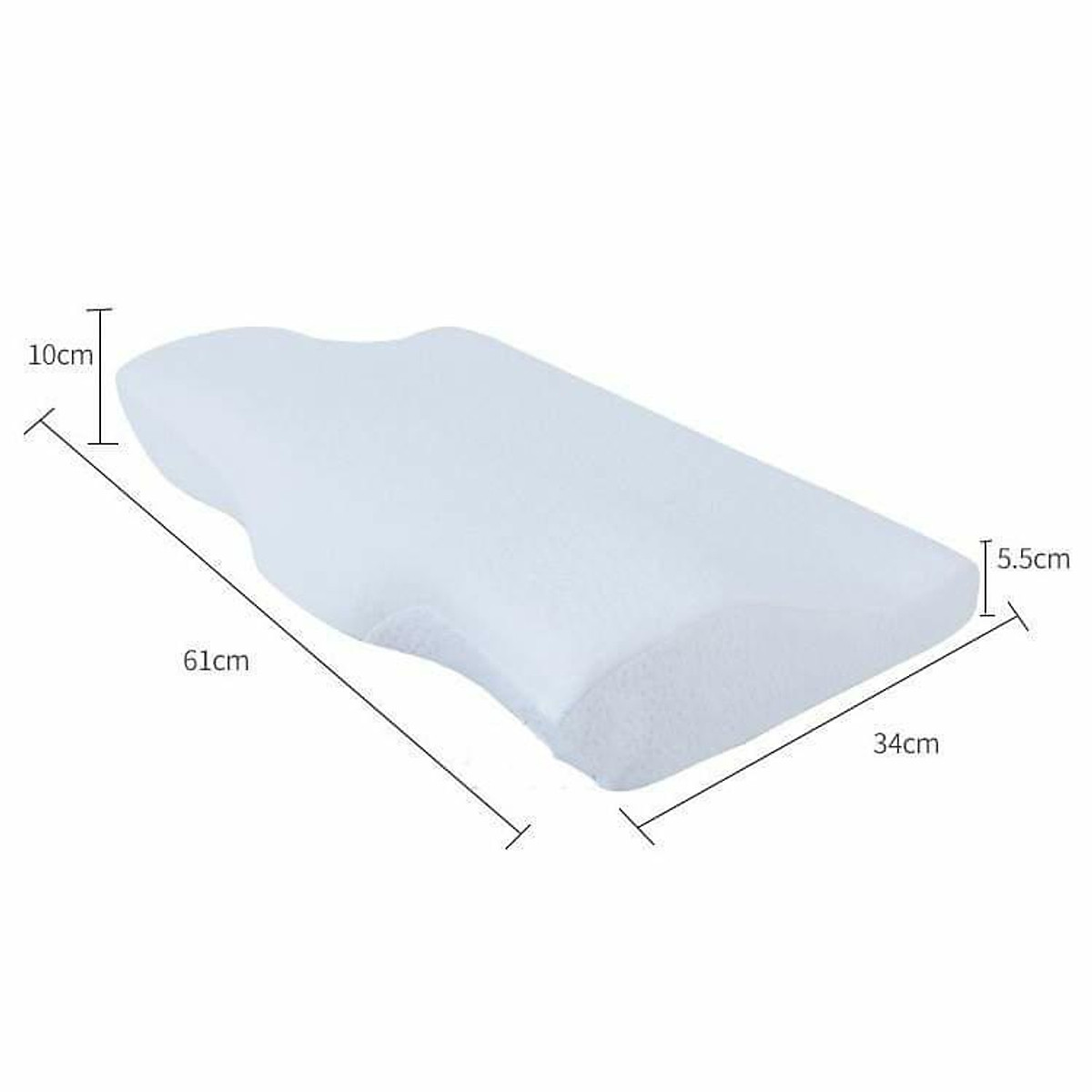 Gối Memory Foam 50D Lock & Lock HLW114 (61 x 34 x 10 cm)