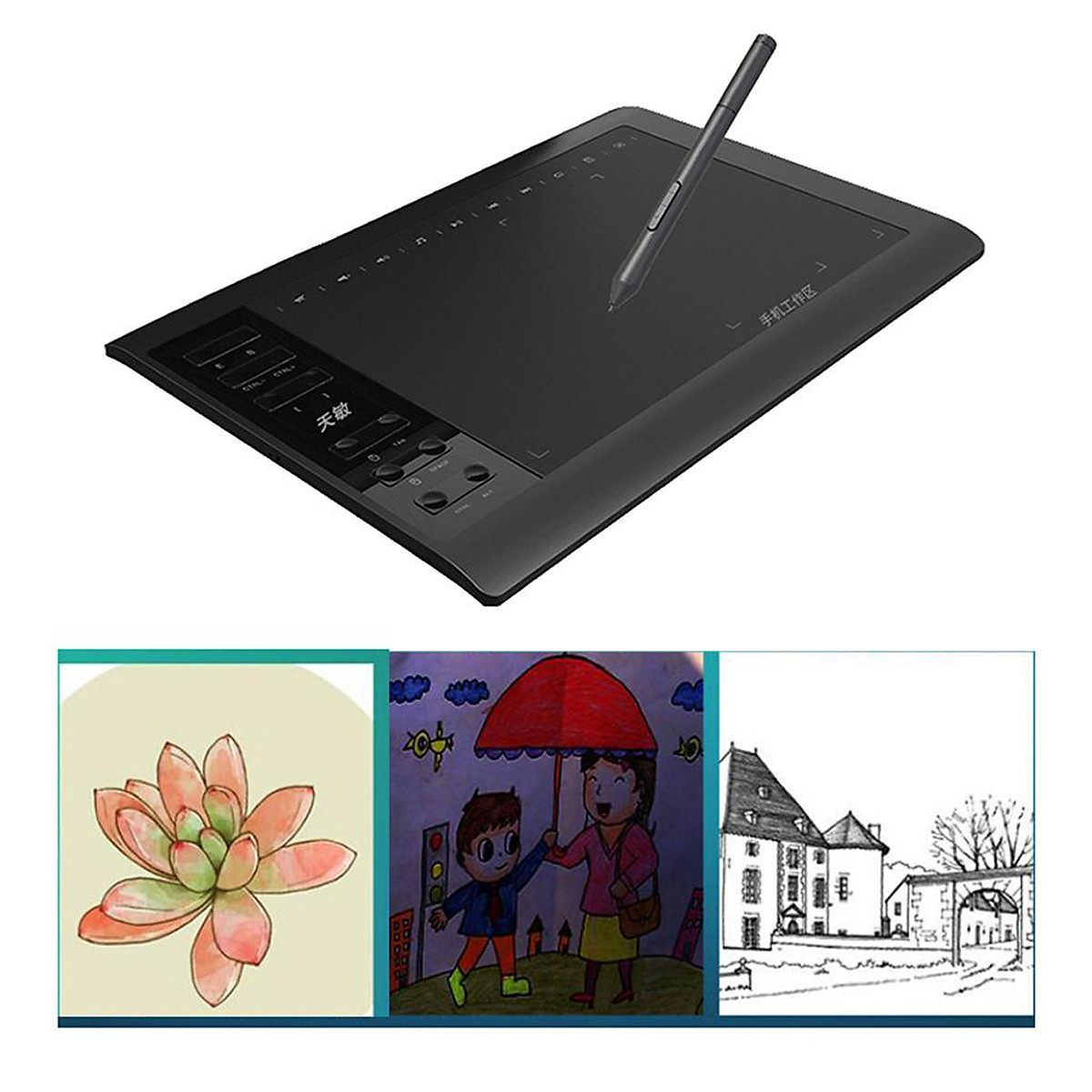 Magic Pad Light Up LED/LCD Drawing Board Draw, Sketch, Create, Doodle, Art,  Write, Learning Writing Tablet Includes 3 Dual Side Markets, Stencils and 8  Colorful Effects