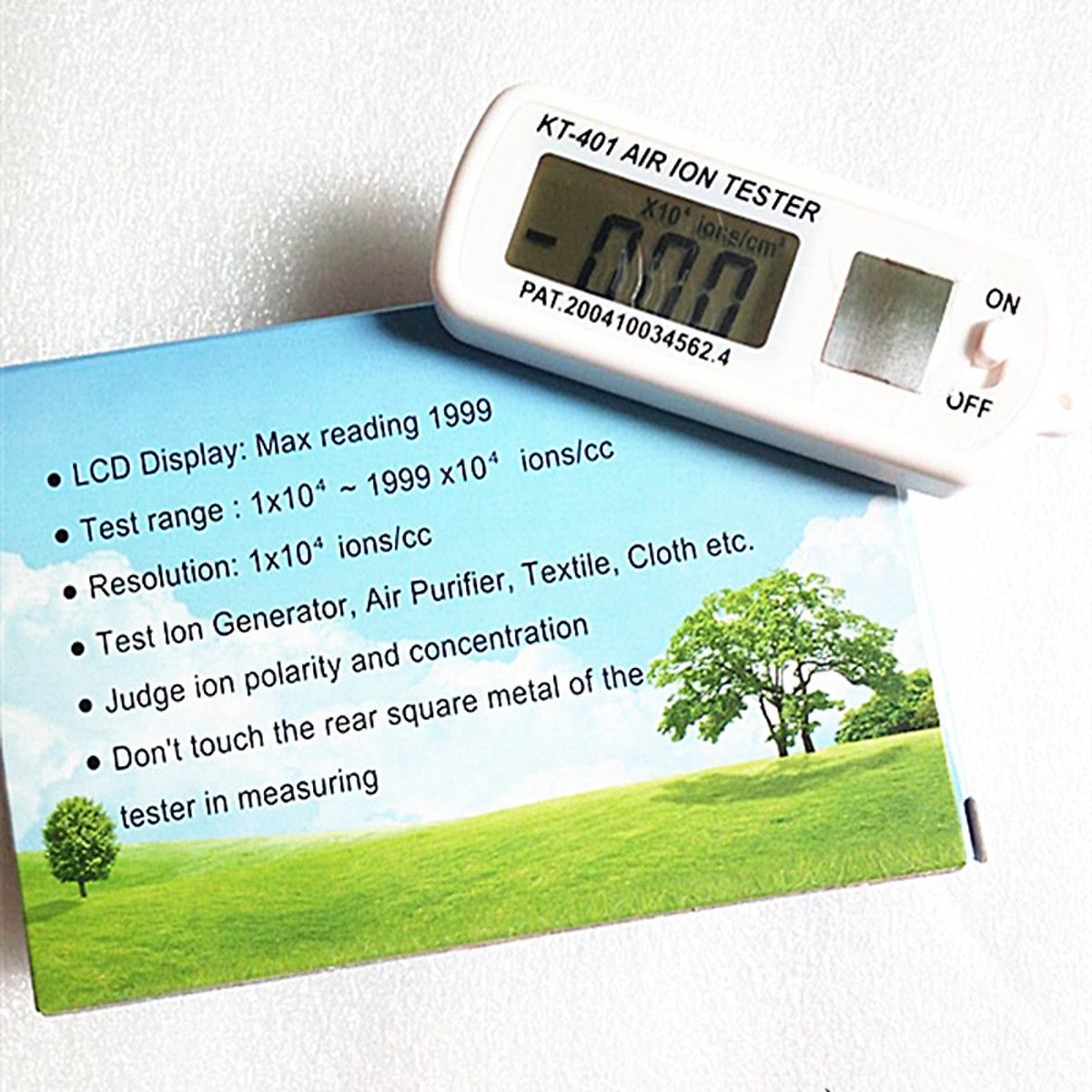 KT-401 AIR Aeroanion Tester ion meter aeroanion detector Negative oxygen ions anion concentration detecto Auto Air Purifier