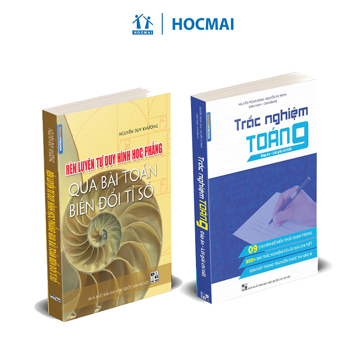 Combo sách luyện thi vào 10 môn Toán - Trắc nghiệm Toán 9, Rèn tư duy hình học phẳng qua bài toán biến đổi tỉ số