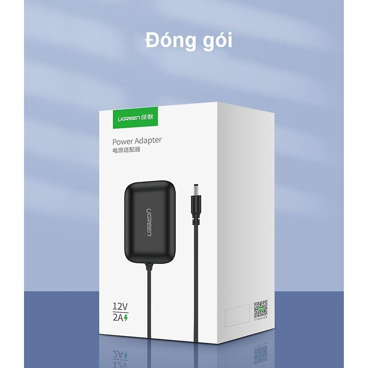 Adapter nguồn 12V/2A Ugreen kích thước chuôi 5.5mm*2.1mm CD264