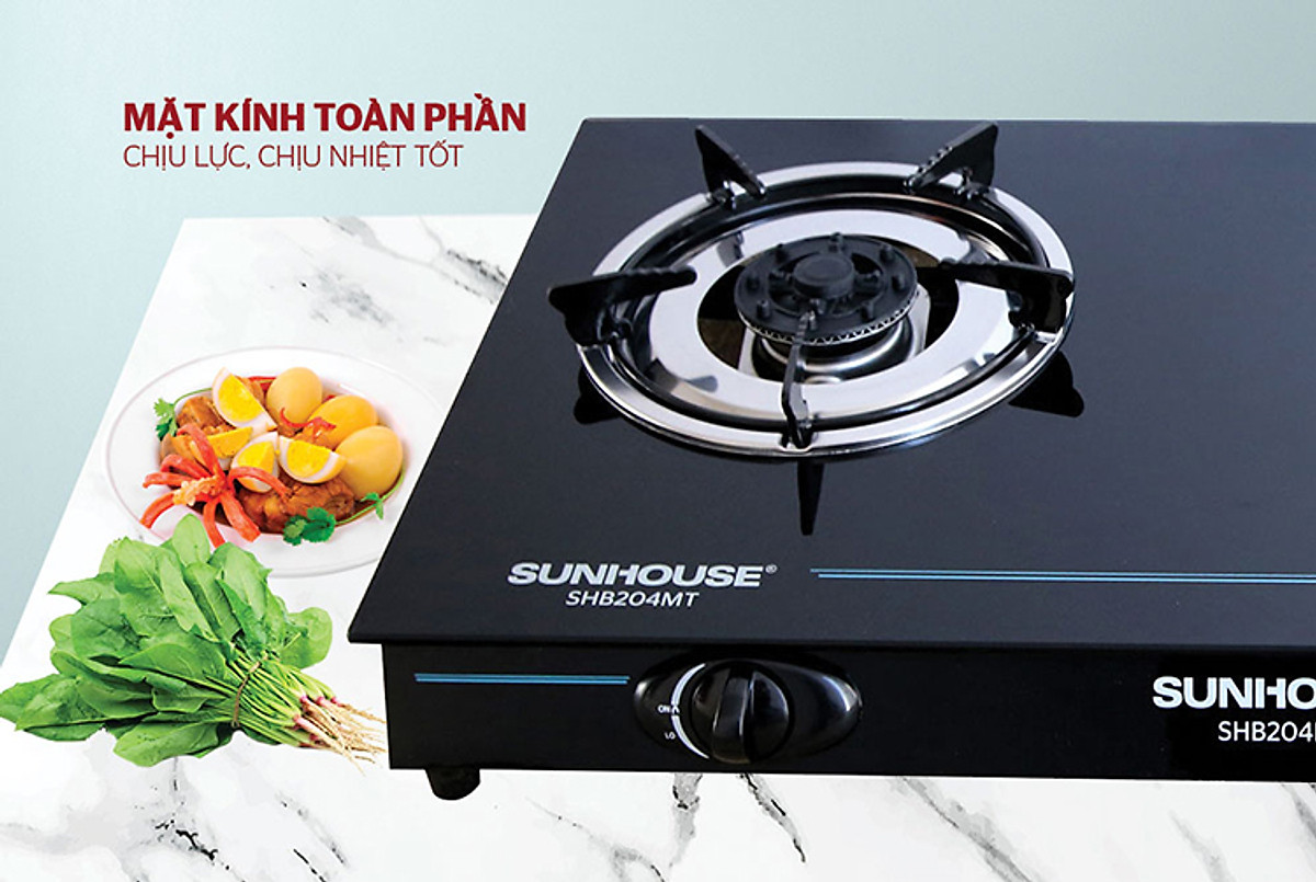 Bếp Gas Dương Mặt Kính Sunhouse SHB204MT - Hàng chính hãng