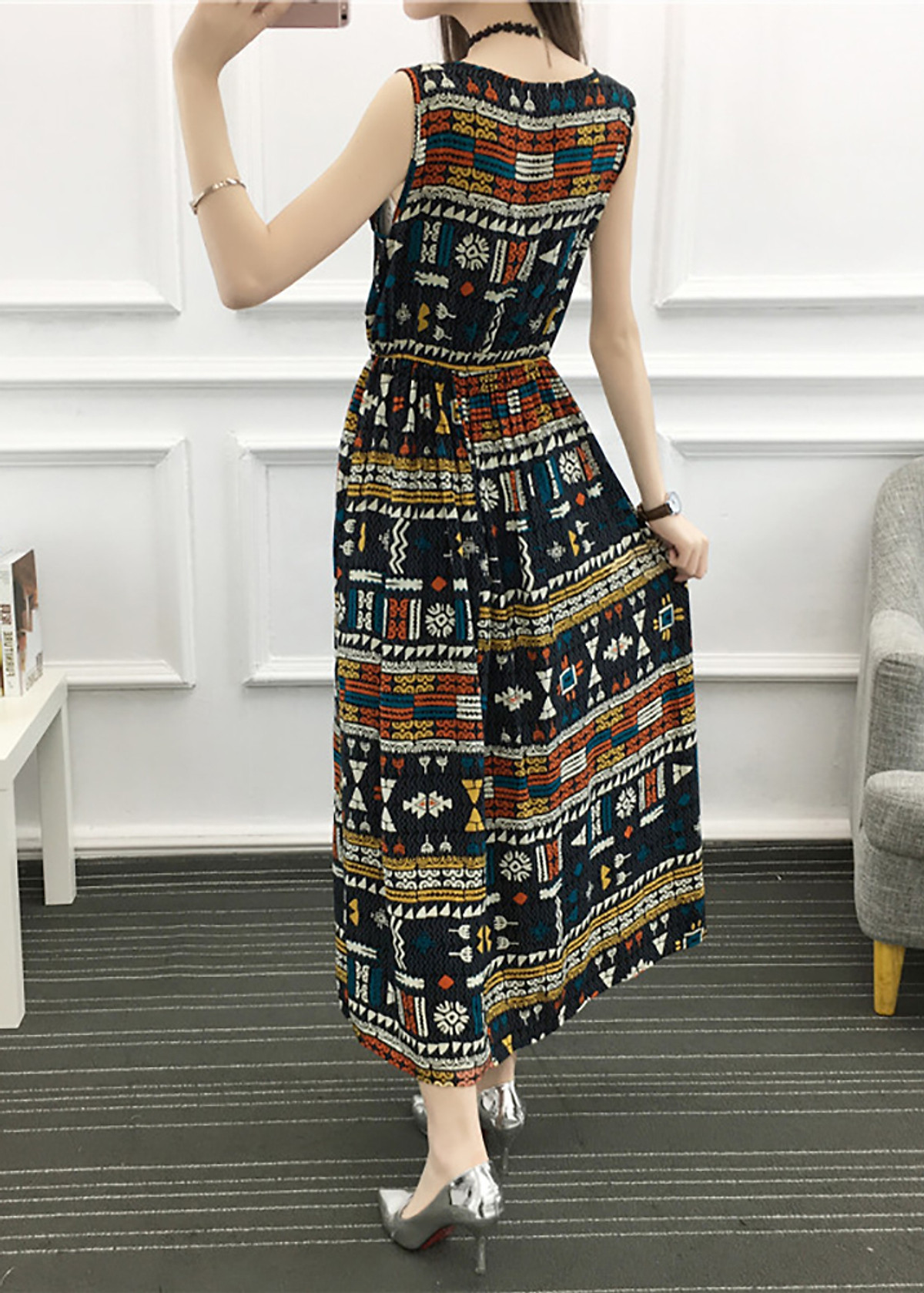 Váy đầm maxi cotton cho nữ chất lượng cao C4B  Come4Buy eShop