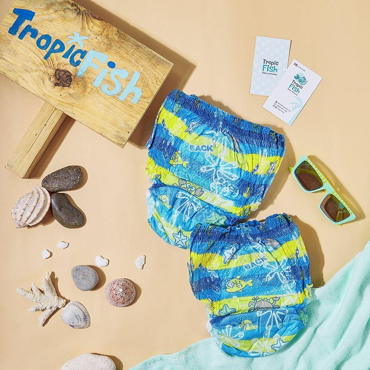 TropicFish Baby Swimdiaper Size S, M, L (3pcs/ Bag)/ Tã Quần Bơi Cho Bé TropicFish Size S, M, L (3 miếng/ Túi)
