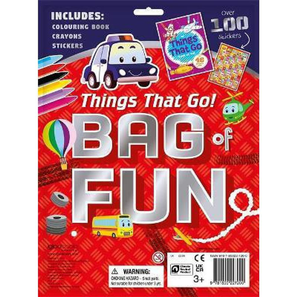Sách tô màu kèm hình dán và bút màu Things That Go! Bag of Fun