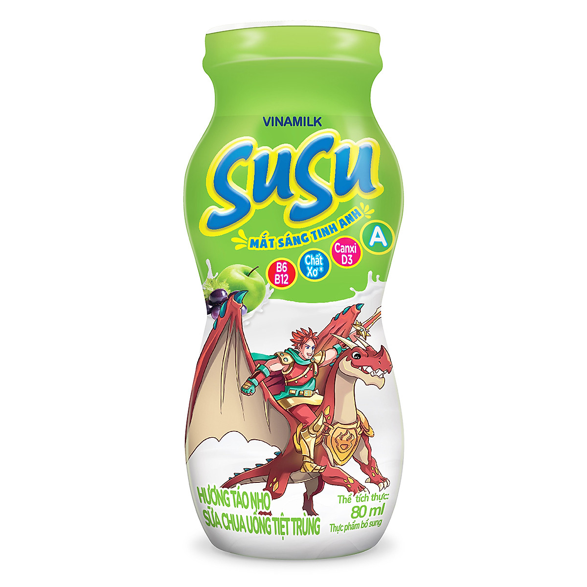 Thùng 48 Chai x 80ml Sữa Chua Uống Vinamilk Susu Hương Táo Nho