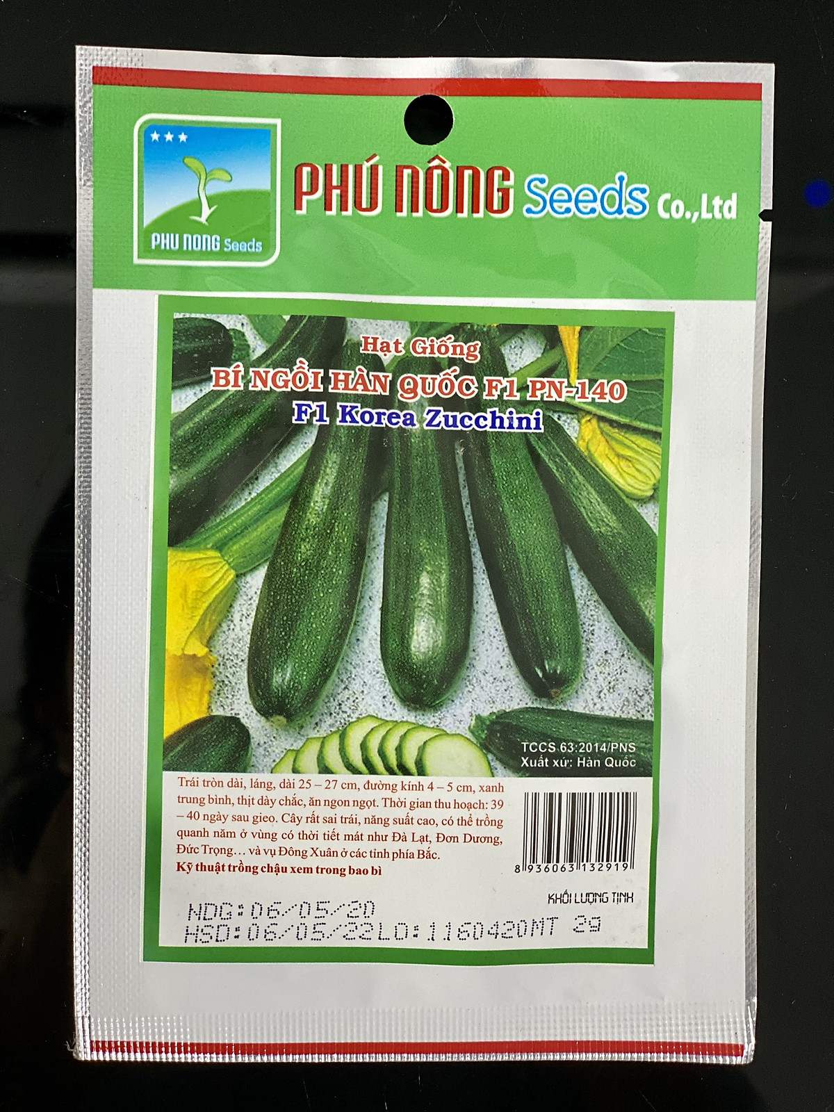 Hạt giống bí ngồi Hàn Quốc F1 PN140