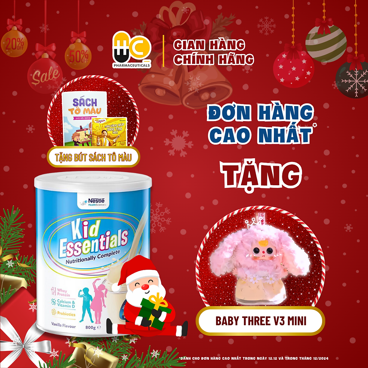 Sữa Kid Essentials Dành Cho Trẻ Biếng Ăn Chậm Tăng Cân từ 1 đến 10 tuổi 800g