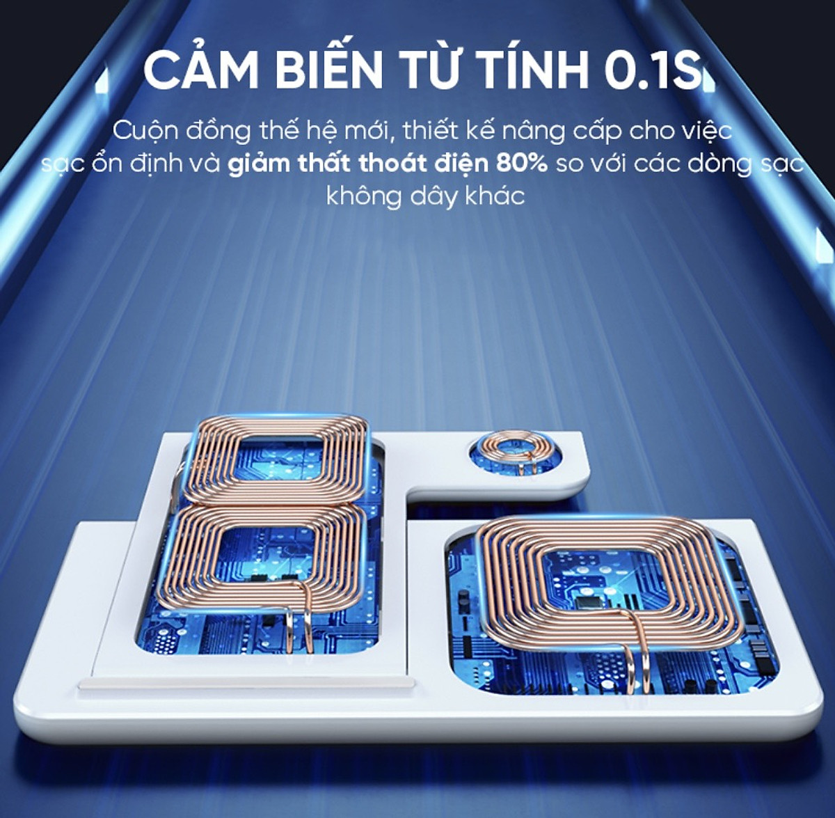 Đế Sạc Nhanh Không Dây Đa Năng 3in1 Remax RP-W53 - Hỗ Trợ Sạc Nhanh Lên Đến 15W - Hàng Chính Hãng