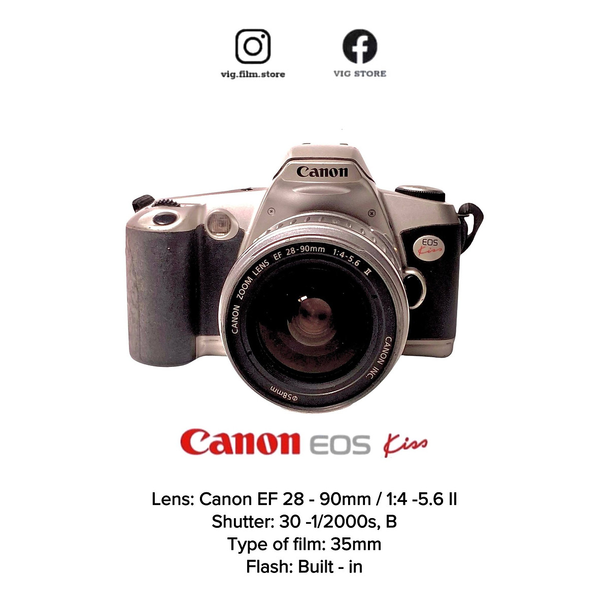 Mua Series Canon SLR electric camera Canon eos kiss tại Camplus Digital