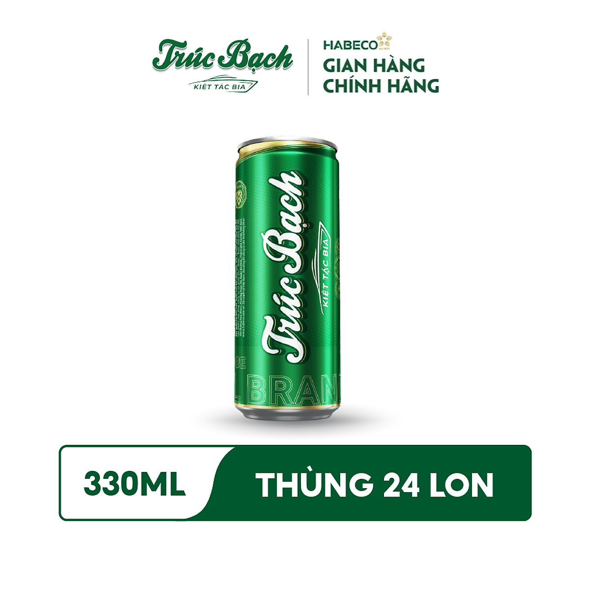 Bia Trúc Bạch - Thùng 24 lon 330ml