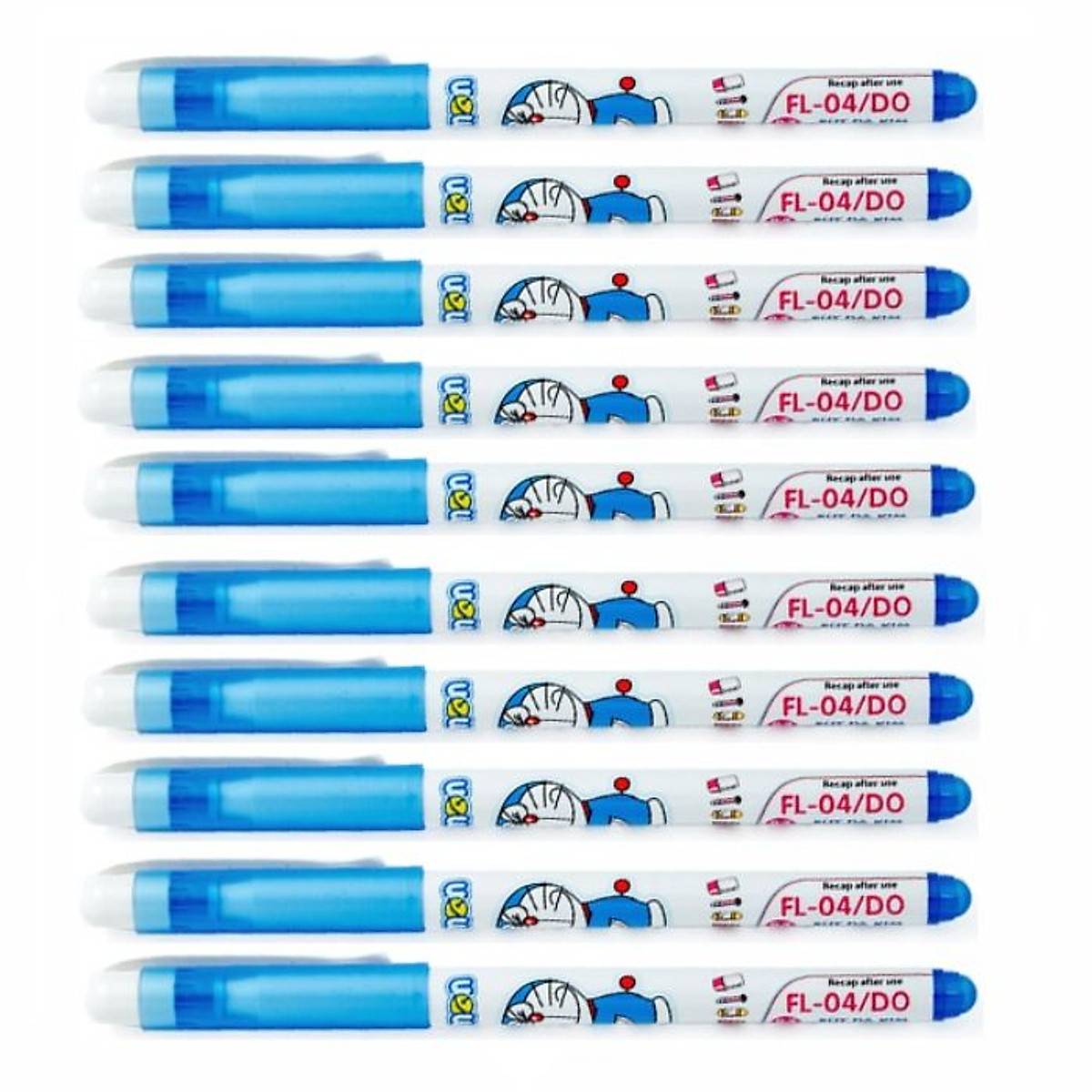 Bộ 10 Bút lông kim Thiên Long - Doraemon FL-04/DO
