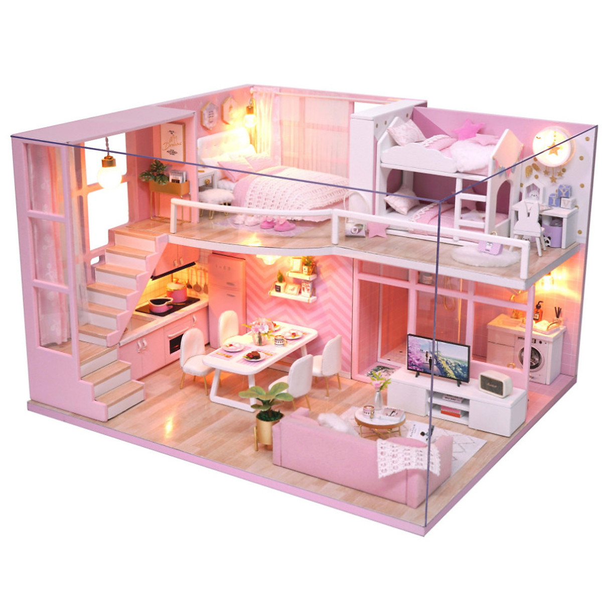 Mô Hình Gỗ 3D Lắp Ráp ROBOTIME DIY Dollhouse Nhà Tí Hon Emilys Flower Shop  DG145  WP049  ArtPuzzlevn