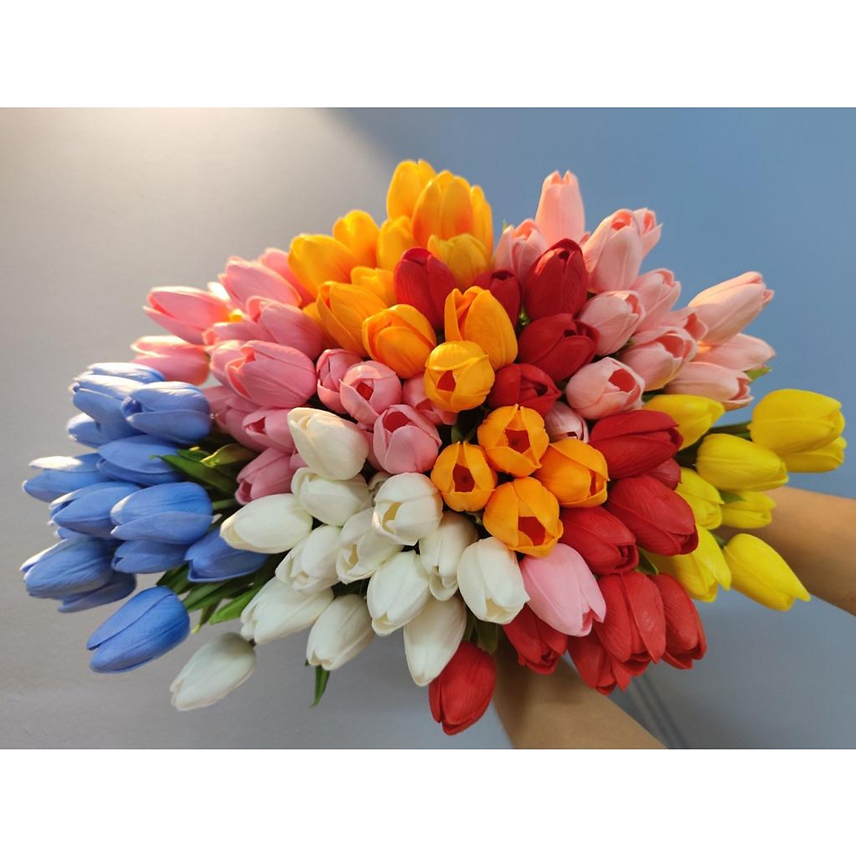 Hoa tulip PU nhập khẩu - hoa lụa, phụ kiện chụp ảnh, hoa cưới