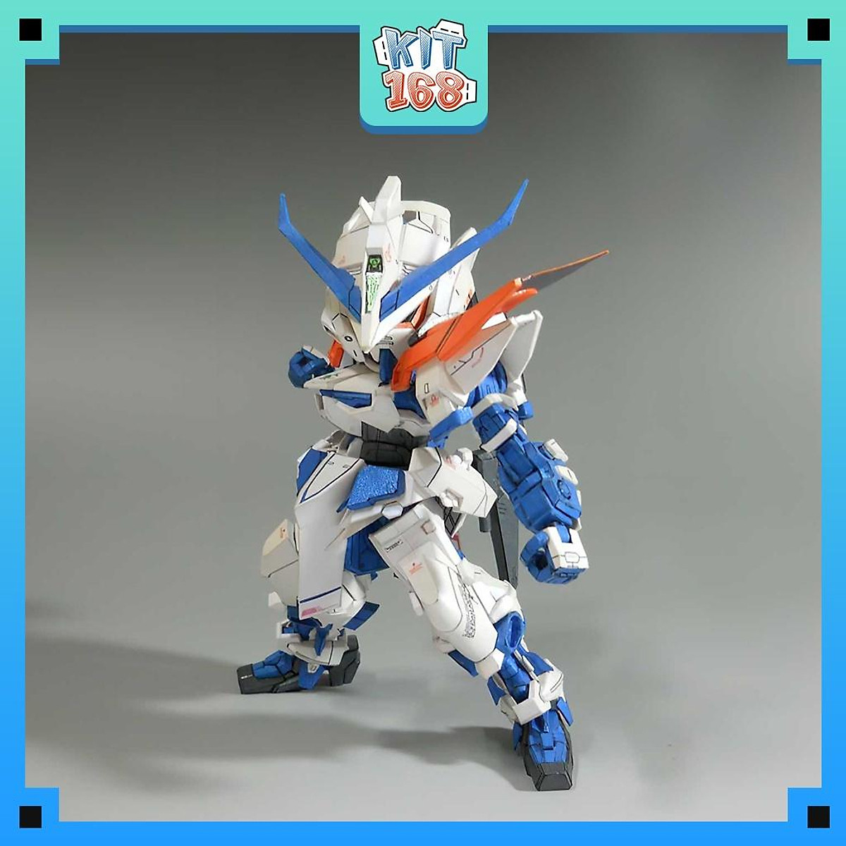 Mô hình giấy Anime Game Robot SD MBF-P03 Gundam Astray Blue Frame - Mô hình  giấy