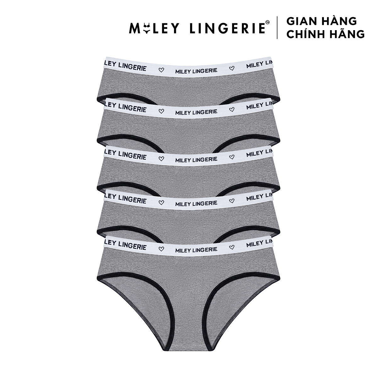 Combo 5 Quần Lót Nữ Cotton Lưng Miley Lingerie - FDS1104