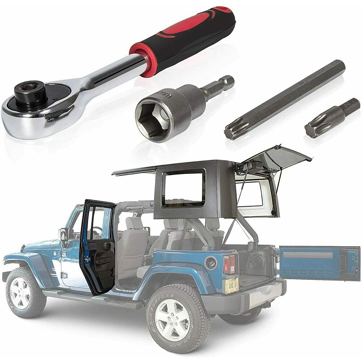 Mua Hard Top And Door Quick Release Tool Set Removal Wrench Tool Kit Compatible For Jeep Wrangler Jl tại Blue Holiday Mua Hard Top And Door Quick Release Tool Set Removal Wrench Tool Kit Compatible For Jeep Wrangler Jl tại Blue Holiday