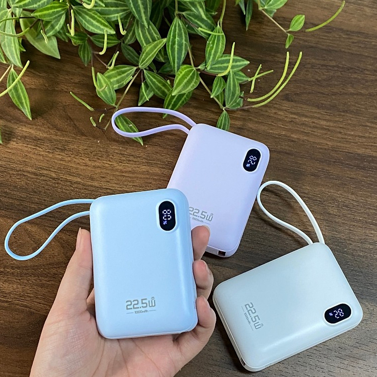 Pin sạc dự phòng Rockspace Y11 sạc nhanh 22.5w dung lượng 20000mAh có tích hợp kèm dây sạc - Hàng chính hãng bảo hành 12 tháng